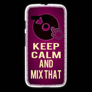 Coque Motorola G Keep Calm and Mix That Rose