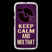 Coque Motorola G Keep Calm and Mix That Violet