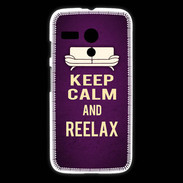 Coque Motorola G Keep Calm and Reelax Violet