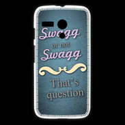 Coque Motorola G Swag or Not bleu ZG