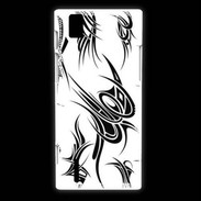 Coque Huawei Ascend P2 Tatouage Tribal 5