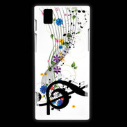 Coque Huawei Ascend P2 Farandole de notes de musique 1