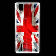 Coque Huawei Ascend P2 Drapeau anglais grunge