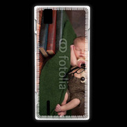 Coque Huawei Ascend P2 Bébé dormant sur des livres