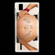 Coque Huawei Ascend P2 Femme enceinte ventre 