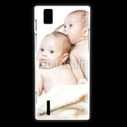 Coque Huawei Ascend P2 Jumeaux bébés