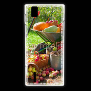 Coque Huawei Ascend P2 fruits et légumes d'automne