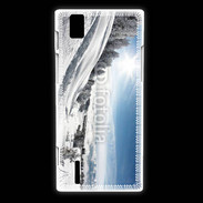 Coque Huawei Ascend P2 paysage d'hiver 3