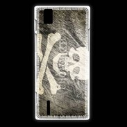 Coque Huawei Ascend P2 Pirate grunge 5