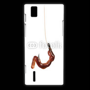 Coque Huawei Ascend P2 Hameçon avec appât pêcheur
