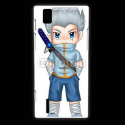 Coque Huawei Ascend P2 Chibi style illustration of a superhero 2