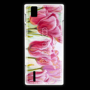 Coque Huawei Ascend P2 Tulipes