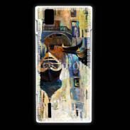 Coque Huawei Ascend P2 Peinture du canal de Venise en Italie