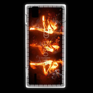 Coque Huawei Ascend P2 Danseuse feu