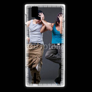 Coque Huawei Ascend P2 Couple street dance