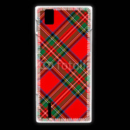 Coque Huawei Ascend P2 Fond tissus écossais