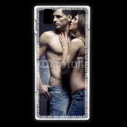 Coque Huawei Ascend P2 Couple câlin sexy 3
