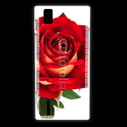 Coque Huawei Ascend P2 Rose rouge