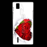 Coque Huawei Ascend P2 Rose forever