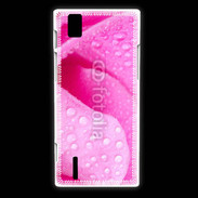 Coque Huawei Ascend P2 Pétale de rose