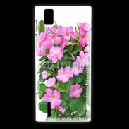 Coque Huawei Ascend P2 Fleurs Dipladénia