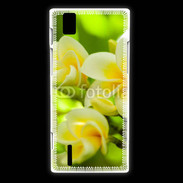 Coque Huawei Ascend P2 Fleurs Frangipane