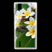 Coque Huawei Ascend P2 Fleurs Frangipane 2
