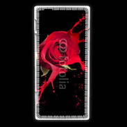 Coque Huawei Ascend P2 Rose splash