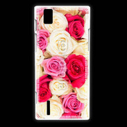 Coque Huawei Ascend P2 Fond de roses 5