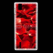 Coque Huawei Ascend P2 Fond pétales de roses