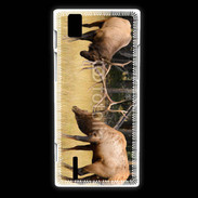 Coque Huawei Ascend P2 Combat de cerf