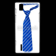 Coque Huawei Ascend P2 Cravate bleue