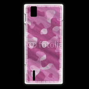 Coque Huawei Ascend P2 Camouflage rose