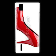 Coque Huawei Ascend P2 Escarpin rouge 2