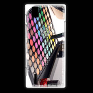 Coque Huawei Ascend P2 Palette maquillage, vernis et escarpins