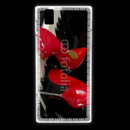 Coque Huawei Ascend P2 Escarpins rouges sur piano