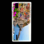 Coque Huawei Ascend P2 Cote italienne fleurie