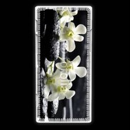 Coque Huawei Ascend P2 Orchidée blanche Zen 11