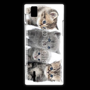 Coque Huawei Ascend P2 Groupe de chatons