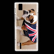 Coque Huawei Ascend P2 Bulldog anglais en tenue