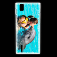 Coque Huawei Ascend P2 Bisou de dauphin