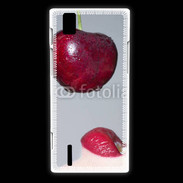 Coque Huawei Ascend P2 Cerise et bouche 3