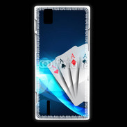 Coque Huawei Ascend P2 Playing carte