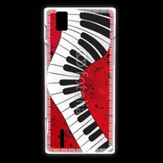 Coque Huawei Ascend P2 Abstract piano 2