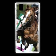 Coque Huawei Ascend P2 Saut d'obstacle Equitation