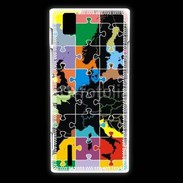 Coque Huawei Ascend P2 Puzzle de l'Europe