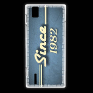 Coque Huawei Ascend P2 Since 1982 Bleu