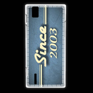 Coque Huawei Ascend P2 Since 2003 Bleu