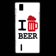 Coque Huawei Ascend P2 I love Beer