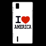 Coque Huawei Ascend P2 I love America